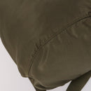 PRADA Backpack Nylon Khaki Silver Auth bs29051-15