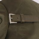 PRADA Backpack Nylon Khaki Silver Auth bs29051-9