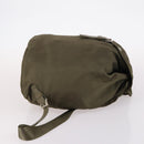 PRADA Backpack Nylon Khaki Silver Auth bs29051-3