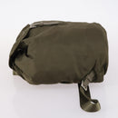 PRADA Backpack Nylon Khaki Silver Auth bs29051-4