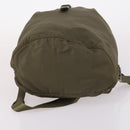 PRADA Backpack Nylon Khaki Silver Auth bs29051-5