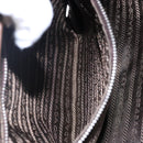 PRADA Tote Bag Nylon Khaki Silver Auth bs29054-23