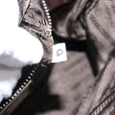 PRADA Tote Bag Nylon Khaki Silver Auth bs29054-11