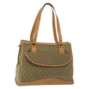 GUCCI GG Canvas Tote Bag Beige Gold Auth bs29058-1