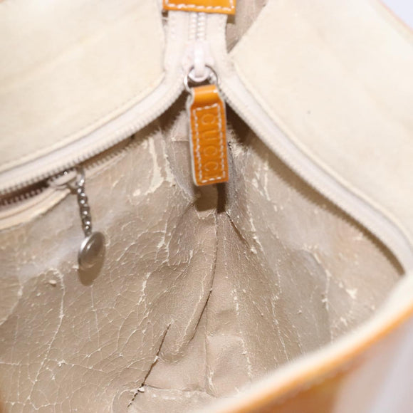 GUCCI Shoulder Bag Enamel Orange Silver 000 1013 0555 Auth bs29061
