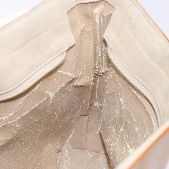 GUCCI Shoulder Bag Enamel Orange Silver 000 1013 0555 Auth bs29061