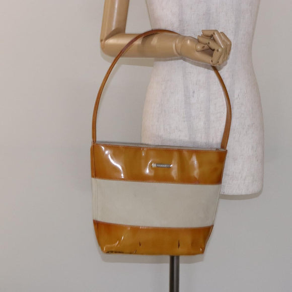 GUCCI Shoulder Bag Enamel Orange Silver 000 1013 0555 Auth bs29061