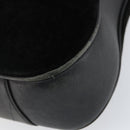 GUCCI Bamboo Tote Bag Suede Leather 2way Black Gold 001 2404 15770 Auth bs29062-14