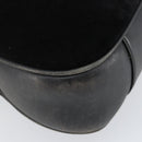 GUCCI Bamboo Tote Bag Suede Leather 2way Black Gold 001 2404 15770 Auth bs29062-15