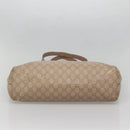 GUCCI GG Supreme Tote Bag PVC Beige Gold 211137 Auth bs29064-10