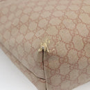 GUCCI GG Supreme Tote Bag PVC Beige Gold 211137 Auth bs29064-14