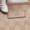 GUCCI GG Supreme Tote Bag PVC Beige Gold 211137 Auth bs29064-15