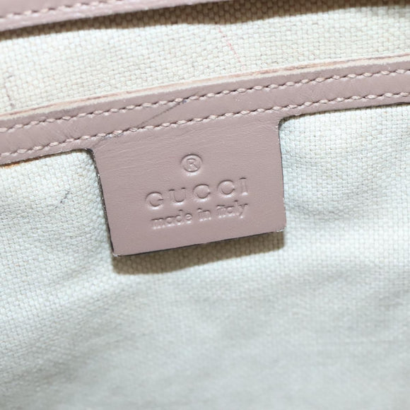 GUCCI GG Supreme Tote Bag PVC Beige Gold 211137 Auth bs29064