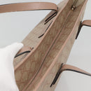 GUCCI GG Supreme Tote Bag PVC Beige Gold 211137 Auth bs29064-6