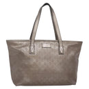 GUCCI GG Implementation Tote Bag PVC Pink Silver 211137 Auth bs29066-1