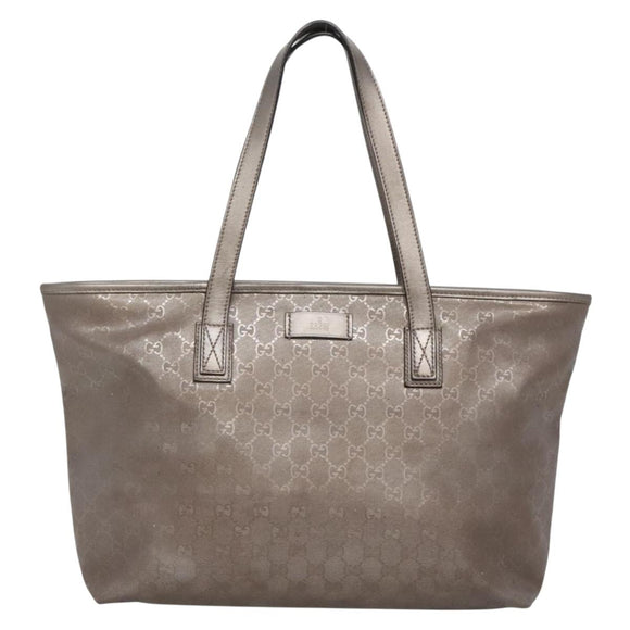 GUCCI GG Implementation Tote Bag PVC Pink Silver 211137 Auth bs29066