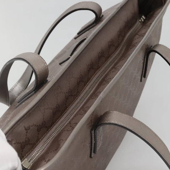 GUCCI GG Implementation Tote Bag PVC Pink Silver 211137 Auth bs29066