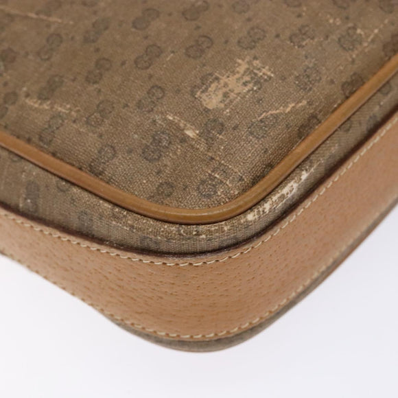 GUCCI Micro GG Supreme Shoulder Bag PVC Beige Gold 007 904 0423 Auth bs29068