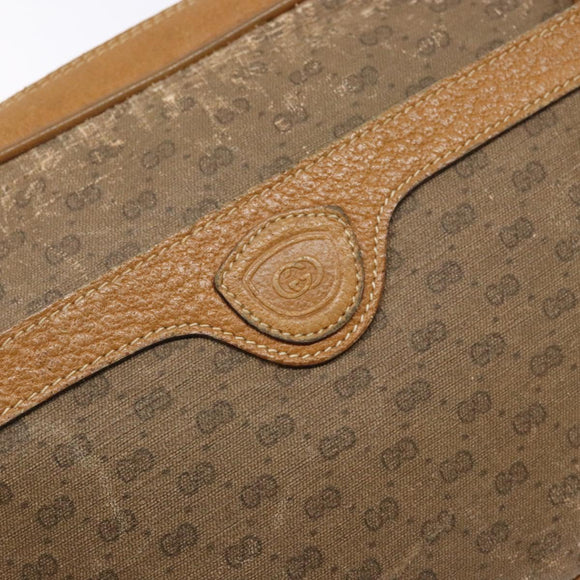 GUCCI Micro GG Supreme Shoulder Bag PVC Beige Gold 007 904 0423 Auth bs29068