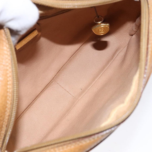 GUCCI Micro GG Supreme Shoulder Bag PVC Beige Gold 007 904 0423 Auth bs29068