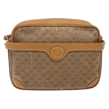 GUCCI Micro GG Supreme Shoulder Bag PVC Beige Gold 007 904 0423 Auth bs29068 - 0