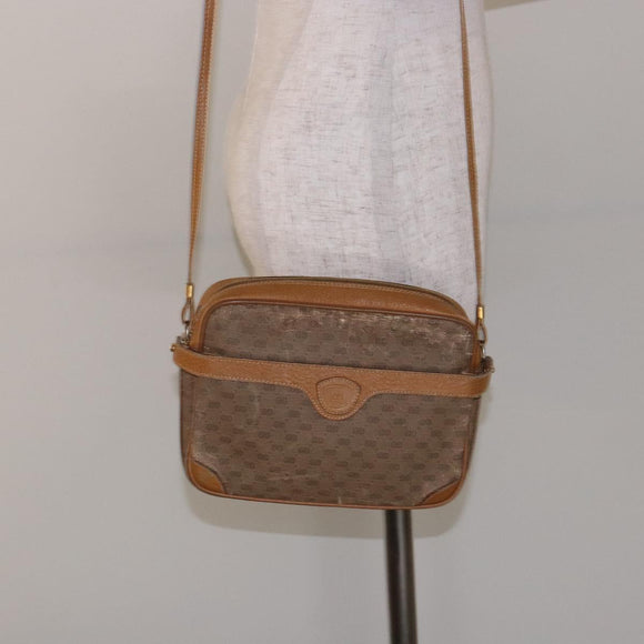GUCCI Micro GG Supreme Shoulder Bag PVC Beige Gold 007 904 0423 Auth bs29068