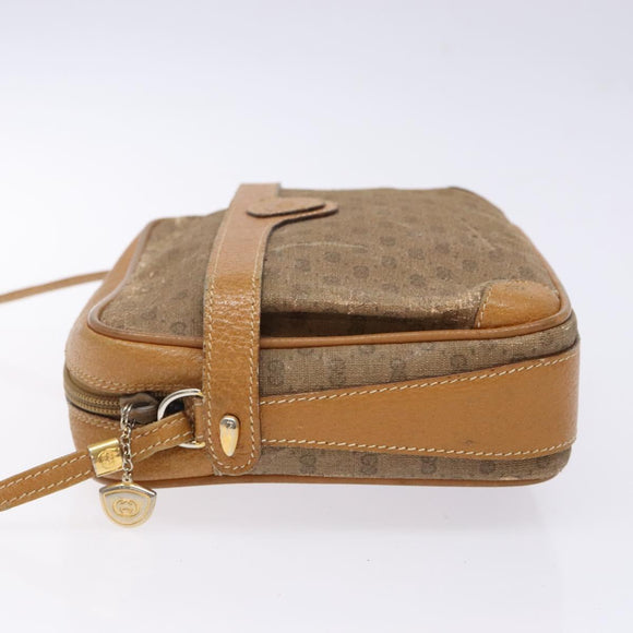 GUCCI Micro GG Supreme Shoulder Bag PVC Beige Gold 007 904 0423 Auth bs29068