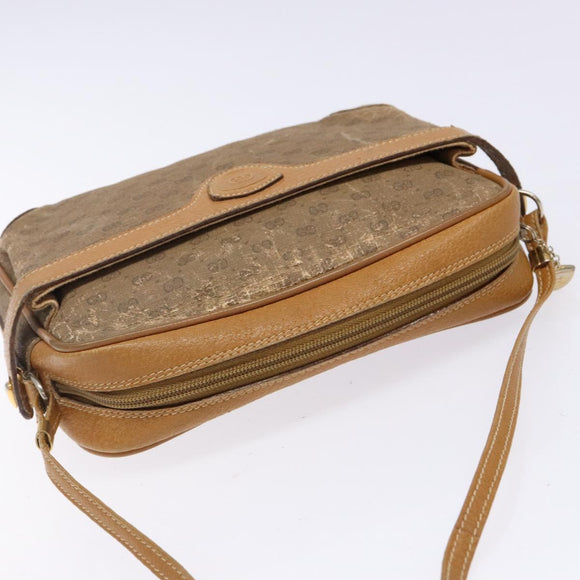 GUCCI Micro GG Supreme Shoulder Bag PVC Beige Gold 007 904 0423 Auth bs29068