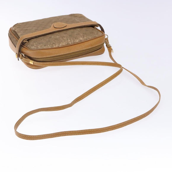 GUCCI Micro GG Supreme Shoulder Bag PVC Beige Gold 007 904 0423 Auth bs29068