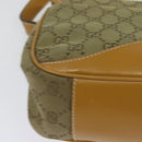 GUCCI GG Canvas Shoulder Bag Beige Gold Auth bs29069-12