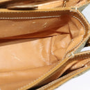 GUCCI GG Canvas Shoulder Bag Beige Gold Auth bs29069-17