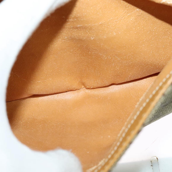 GUCCI GG Canvas Shoulder Bag Beige Gold Auth bs29069