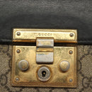 GUCCI GG Supreme Chain Shoulder Bag PVC Beige Gold 409487 Auth bs29070-14