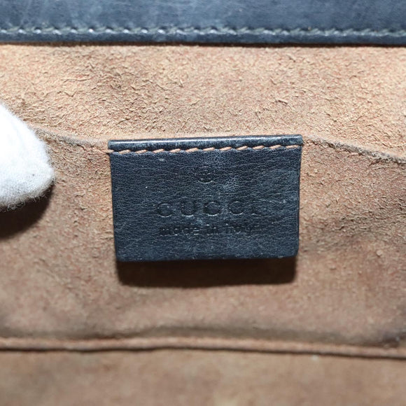 GUCCI GG Supreme Chain Shoulder Bag PVC Beige Gold 409487 Auth bs29070