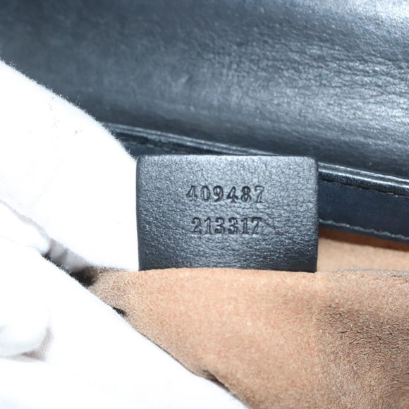 GUCCI GG Supreme Chain Shoulder Bag PVC Beige Gold 409487 Auth bs29070