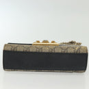 GUCCI GG Supreme Chain Shoulder Bag PVC Beige Gold 409487 Auth bs29070-9