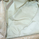 CHANEL New Travel Line Hand Bag Nylon Beige Silver CC Auth bs29078-11