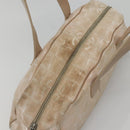 CHANEL New Travel Line Hand Bag Nylon Beige Silver CC Auth bs29078-6