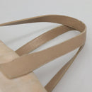 CHANEL New Travel Line Hand Bag Nylon Beige Silver CC Auth bs29078-8