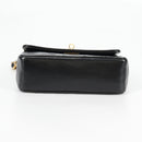 CHANEL Matelasse Chain Shoulder Bag Lamb Skin Black Gold CC Auth bs29080-5