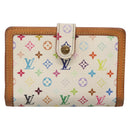 LOUIS VUITTON Multicolor Portefeuille Viennois Wallet White M92987 Auth bs29084-13
