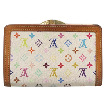 LOUIS VUITTON Multicolor Portefeuille Viennois Wallet White M92987 Auth bs29084 - 0
