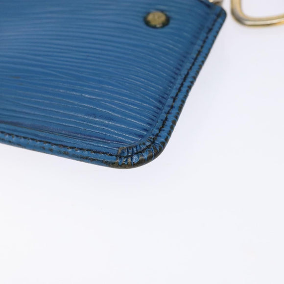 LOUIS VUITTON Epi Pochette Cles Coin Purse Blue M6380G LV Auth bs29085