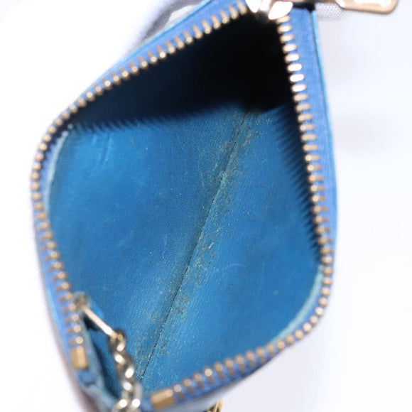 LOUIS VUITTON Epi Pochette Cles Coin Purse Blue M6380G LV Auth bs29085