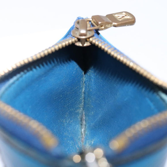 LOUIS VUITTON Epi Pochette Cles Coin Purse Blue M6380G LV Auth bs29085