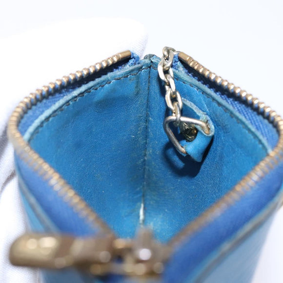 LOUIS VUITTON Epi Pochette Cles Coin Purse Blue M6380G LV Auth bs29085