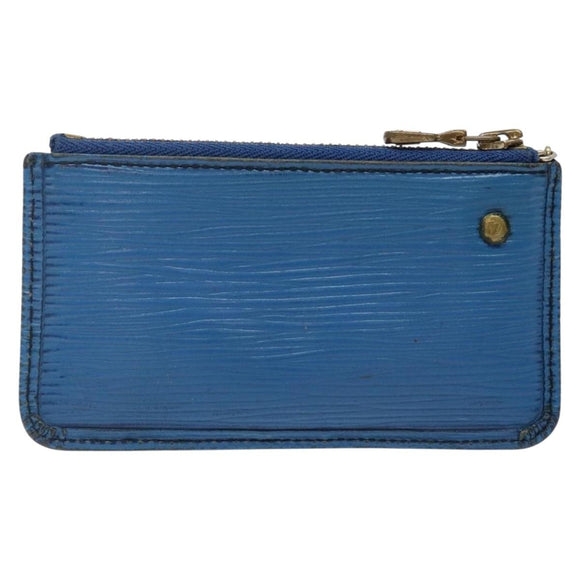 LOUIS VUITTON Epi Pochette Cles Coin Purse Blue M6380G LV Auth bs29085