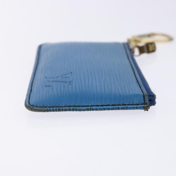 LOUIS VUITTON Epi Pochette Cles Coin Purse Blue M6380G LV Auth bs29085