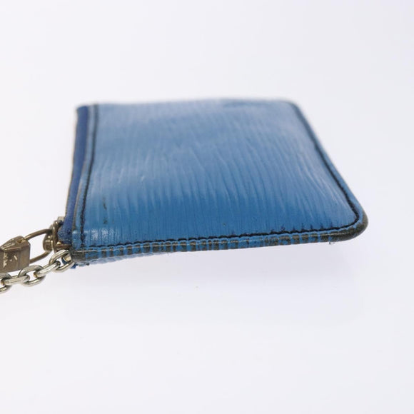 LOUIS VUITTON Epi Pochette Cles Coin Purse Blue M6380G LV Auth bs29085