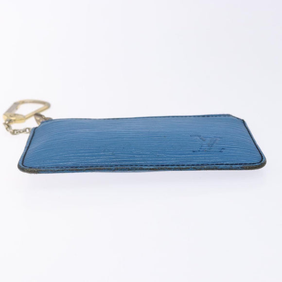 LOUIS VUITTON Epi Pochette Cles Coin Purse Blue M6380G LV Auth bs29085